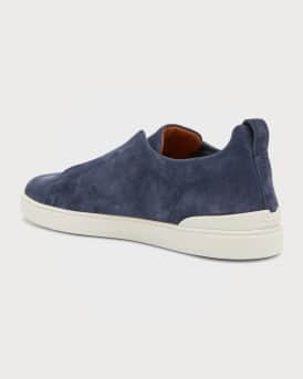 Men's Triple Stitch Suede Sneakers