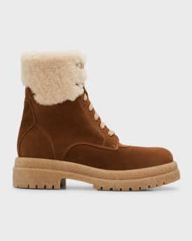 Aquatalia shearling lined boots outlet