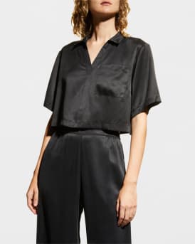 Washable Silk High-Rise Pant Set