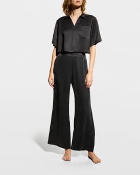 Washable Silk High-Rise Pant Set