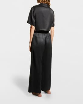 Washable Silk High-Rise Pant Set