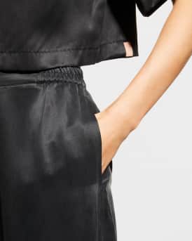 Washable Silk High-Rise Pant Set