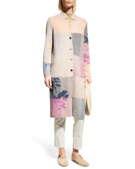 NIC ZOE Petite Patchwork Button Down Knit Jacket Neiman Marcus