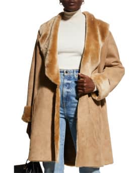Anne vest shearling coat sale