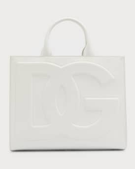 Beatrice DG Embossed Logo Calfskin Tote Bag