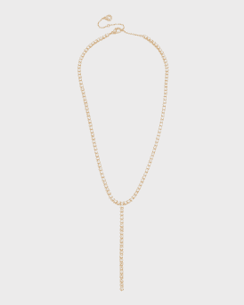 Crystal Tennis Y Necklace