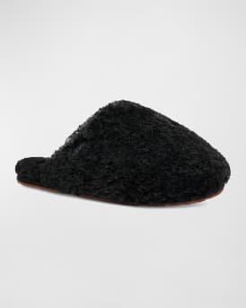 Maxi Curly Shearling Slide Slippers 