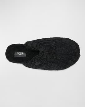 Maxi Curly Shearling Slide Slippers 