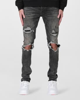 vejr Tigge Bedre PURPLE Men's Washed Blowout-Knee Jeans | Neiman Marcus