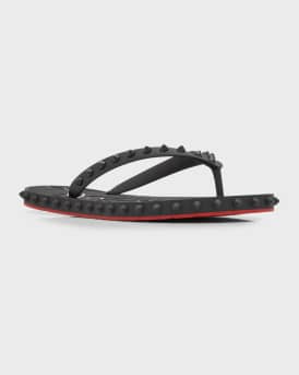 Loubi Donna Spike Red Sole Flip Flops
