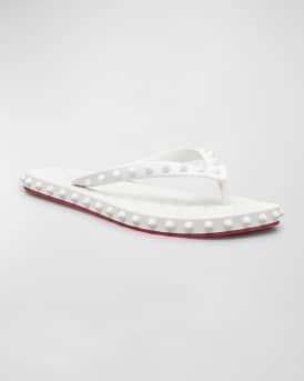 Loubi Donna Spike Red Sole Flip Flops