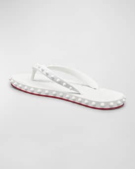 Loubi Donna Spike Red Sole Flip Flops