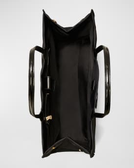 Ella Patent Recycled Nylon Tote Bag