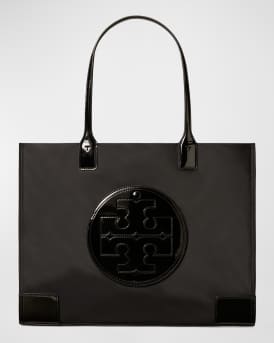 Ella Patent Recycled Nylon Tote Bag