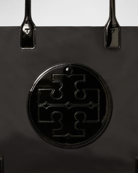 Ella Patent Recycled Nylon Tote Bag