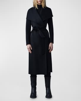 Mai Wool Belted Wrap Coat 