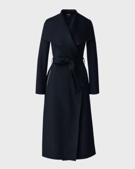 Mai Wool Belted Wrap Coat 