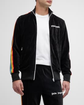 RAINBOW TRACK JACKET in black - Palm Angels® Official