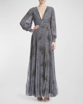 Badgley mischka leopard dress cheap