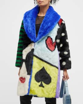 Alice and olivia sales faux fur coat