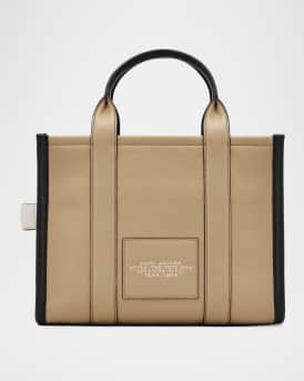 The Colorblock Medium Leather Tote Bag