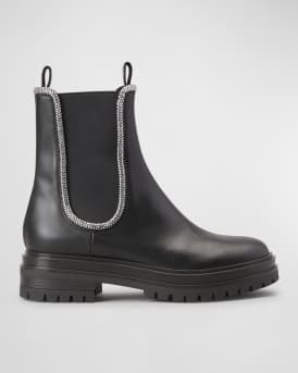 Gianvito Rossi Camoscio Chelsea Boots Neiman Marcus