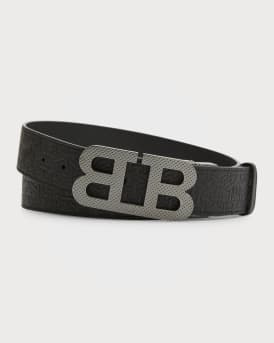Bally Men s B Mirror Reversible Leather Belt Neiman Marcus