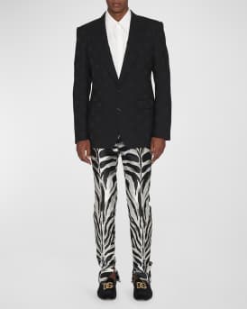 Men's DG Monogram Jacquard Tuxedo Jacket