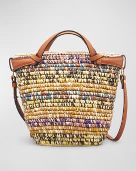 Ulla Johnson Mallorca Mini Multicolor Raffia Crossbody Bag