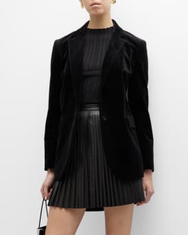 Theory velvet blazers shop