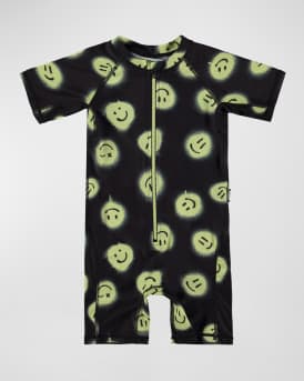 Molo Boy s Neka Happy Face Rash Suit Size 9M 3 Neiman Marcus