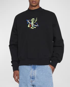 Off White Men s Arrow Stars Embroidered Skate Sweatshirt Neiman