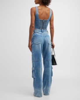 Cay Baggy Denim Cargo Pants