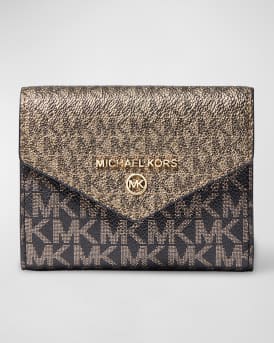 Michael Kors - Large Trifold Wallet Jet Set Charm - Black