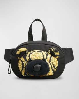 Versace Leather Printed Waist Bag - Yellow Waist Bags, Handbags