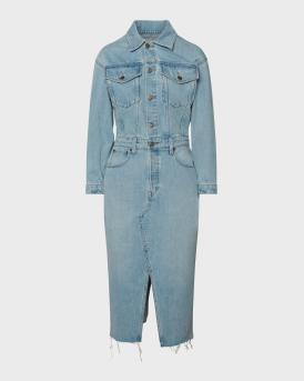 etica denim dress Mira Denim Wrap Dress