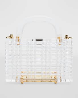 Leon Clear Acrylic Top-Handle Bag