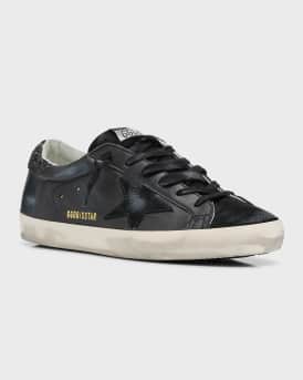 Superstar Leather Glitter Low-Top Sneakers