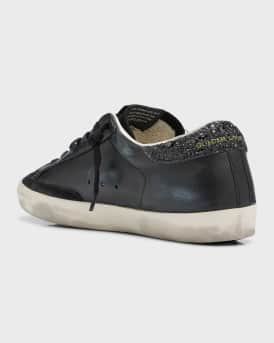 Superstar Leather Glitter Low-Top Sneakers