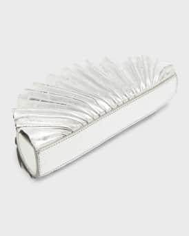 Nala Mini Shell Metallic Clutch Bag