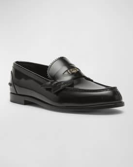 Donna Calfskin Red Sole Penny Loafers