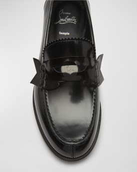Donna Calfskin Red Sole Penny Loafers