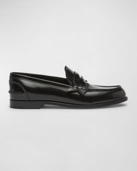 Donna Calfskin Red Sole Penny Loafers