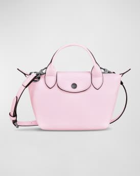 Shop Longchamp Le Pliage Cuir Small Crossbody