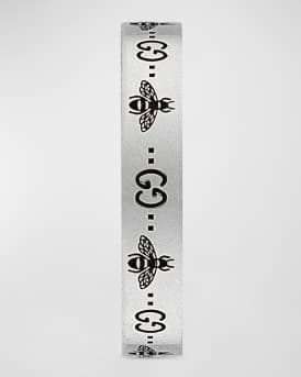 Men's GG and Bee Band Ring, 4mm