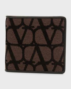 Valentino Garavani Men s Toile Iconographe Bifold Wallet Neiman Marcus