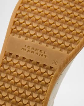 Beth Mixed Leather Triple-Grip Sneakers