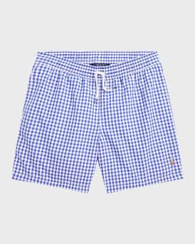 Ralph lauren gingham swim shorts hotsell