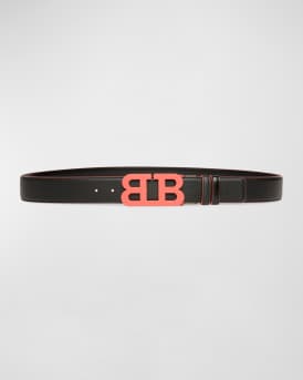 Bally Patent Leather B Buckle Belt White, $275, Neiman Marcus