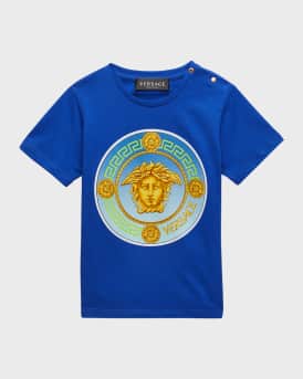 Medusa cotton jersey T-shirt in blue - Versace